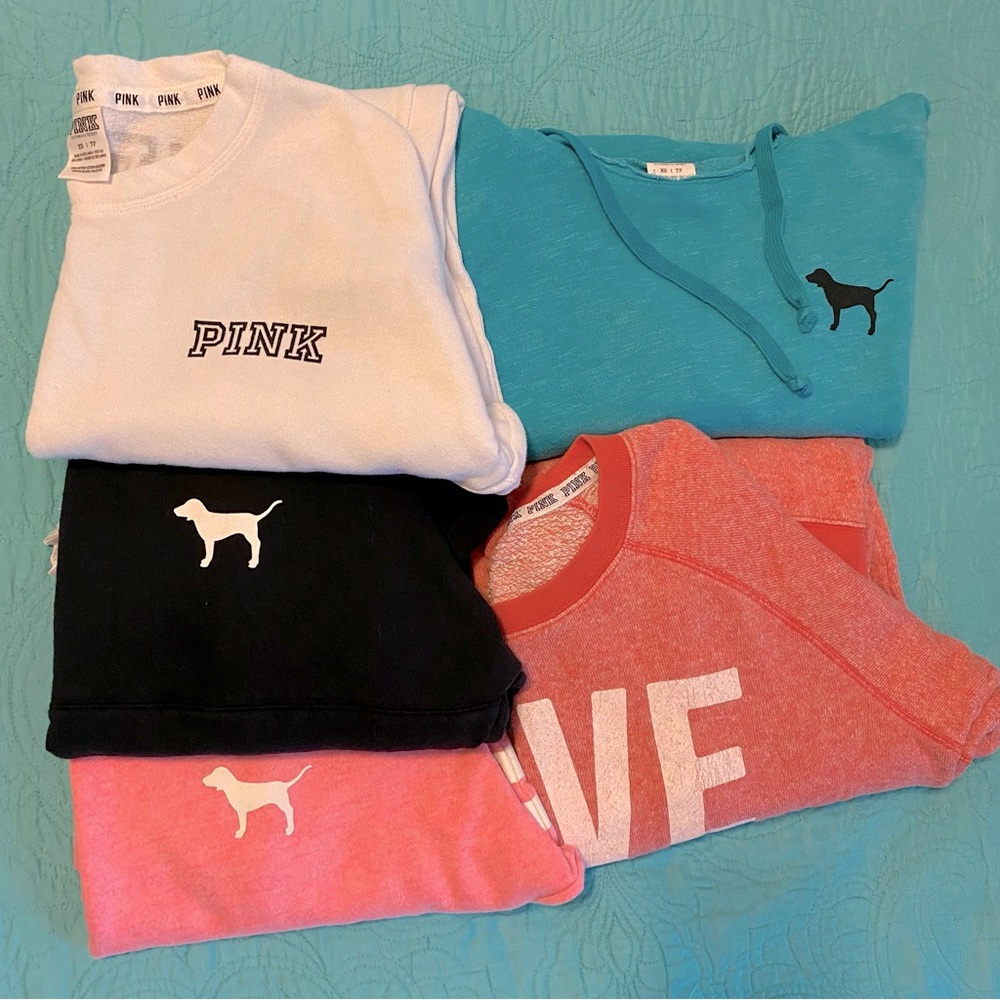 Victoria Secret PINK Sweatshirt Bundle Size XS